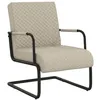 Image de vidaXL Chaise cantilever Gris clair Similicuir325785