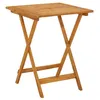 Image de vidaXL Table pliable de jardin 60x60x75 cm Bois d'acacia solide313595
