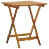 Image de Vidaxl Table Pliable De Jardin 60x60x75 Cm Bois D'acacia Solide