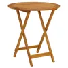 Image de vidaXL Table pliable de jardin 70 cm Bois d'acacia solide313596