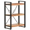 Image de vidaXL Bibliothèque à 3 niveaux 60x30x80 cm Bois d'acacia massif