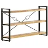 Image de vidaXL Bibliothèque à 3 niveaux 140x30x80 cm Bois de manguier massif320620