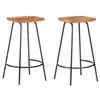 Image de vidaXL Tabourets de bar lot de 2 bois d'acacia solide320651