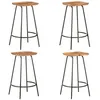 Image de vidaXL Tabourets de bar lot de 4 bois d'acacia solide320652
