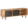 Image de vidaXL Meuble TV 115x30x39 cm Bois d'acacia massif