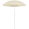 Image de vidaXL Vidaxl Parasol De Jardin Avec Mât En Acier Sable 180 Cm