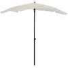 Image de vidaXL Vidaxl Parasol De Jardin Avec Mât 200x130 Cm Sable