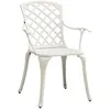 Image de Vidaxl Chaises De Jardin Lot De 4 Aluminium CoulÃ© Blanc