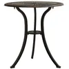 Image de vidaXL Table de jardin Bronze 62x62x65 cm Aluminium coulé315579