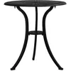 Image de vidaXL Table de jardin Noir 62x62x65 cm Aluminium coulé315580