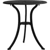 Image de vidaXL Vidaxl Table De Jardin Noir 62x62x65 Cm Aluminium Coulé