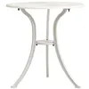 Image de vidaXL Table de jardin Blanc 62x62x65 cm Aluminium coulé315581