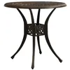 Image de vidaXL Table de jardin Bronze 78x78x72 cm Aluminium coulé315582