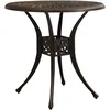 Image de Vidaxl Table De Jardin Bronze 78x78x72 Cm Aluminium CoulÃ©