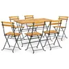 Image de vidaXL Ensemble à manger d'extérieur pliable 7pcs Bois d'acacia solide