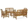 Image de vidaXL Salon de jardin 5 pcs Bois d'acacia solide3057973