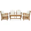 Image de Salon De Jardin 5 Pcs Avec Coussins Bois D'acacia Solide Yueyinnkeji Type4
