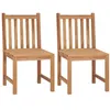 Image de vidaXL Chaises de jardin lot de 2 Bois de teck solide315611