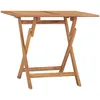 Image de vidaXL Vidaxl Table À Dîner Pliable De Jardin 90x60x75 Cm Bois De Teck Solide