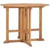 Image de vidaXL Vidaxl Table À Dîner Pliable De Jardin 90x90x75 Cm Bois De Teck Solide