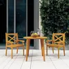 Image de vidaXL Ensemble à manger de jardin 3 pcs Bois d'acacia solide