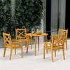 Image de vidaXL Ensemble à manger de jardin 5 pcs Bois d'acacia solide3057998