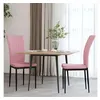 Image de vidaXL Chaises à manger lot de 2 Rose Velours326097