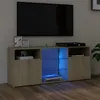 Image de vidaXL Meuble TV avec lumières LED chêne sonoma 120x30x50 cm804304