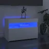Image de vidaXL Meubles TV avec lumières LED 2 pcs Blanc 60x35x40 cm804410