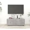 Image de vidaXL Meuble TV Gris béton 100x35x40 cm Bois d'ingénierie804440