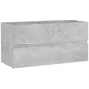 Image de vidaXL Armoire D'évier Gris Béton 90x38,5x45 Cm Aggloméré - Vidaxl