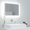 Image de vidaXL Miroir à LED de salle de bain Blanc 60x8,5x37 cm Acrylique804916