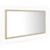 Image de vidaXL Vidaxl Miroir Led De Salle De Bain Chêne Sonoma 90x8,5x37 Cm Aggloméré