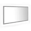 Image de vidaXL Vidaxl Miroir À Led De Salle De Bain Gris Béton 90x8,5x37 Cm Aggloméré