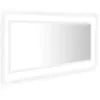Image de vidaXL Vidaxl Miroir À Led De Salle De Bain Blanc 100x8,5x37 Cm Aggloméré