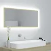 Image de vidaXL Miroir LED de salle de bain Chêne sonoma 100x8,5x37cm Acrylique804943