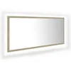 Image de Vidaxl Miroir Led De Salle De Bain ChÃªne Sonoma 100x8,5x37cm AgglomÃ©rÃ©