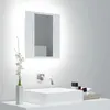Image de vidaXL Armoire salle de bain à miroir LED Blanc 40x12x45 cm Acrylique804948