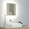 Image de vidaXL Armoire à miroir LED de bain Chêne sonoma 40x12x45 cm Acrylique804951