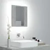 Image de vidaXL Armoire de salle de bain à miroir LED Gris béton Acrylique804952