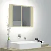 Image de vidaXL Armoire à miroir à LED de bain Chêne sonoma 60x12x45 Acrylique804959