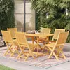 Image de vidaXL Ensemble de salle à manger de jardin 7 pcs Bois de teck massif