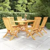 Image de Vidaxl Salon De Jardin 7 Pcs Bois De Teck Massif