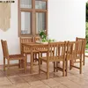Image de vidaXL Ensemble à manger de jardin 7 pcs Bois de teck massif