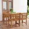 Image de Vidaxl Ensemble De Salle Ã Manger De Jardin 5 Pcs Bois De Teck Massif