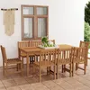 Image de vidaXL Ensemble à manger de jardin 9 pcs Bois de teck solide3059942