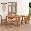 Image de vidaXL Ensemble à manger de jardin 7 pcs Bois de teck solide