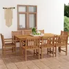 Image de vidaXL Ensemble à manger de jardin 9 pcs Bois de teck solide