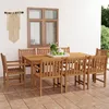 Image de Vidaxl Ensemble De Salle Ã Manger De Jardin 9 Pcs Bois De Teck Solide