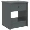 Image de vidaXL Table de chevet Gris foncé 35x30x40 cm Bois de pin massif322226